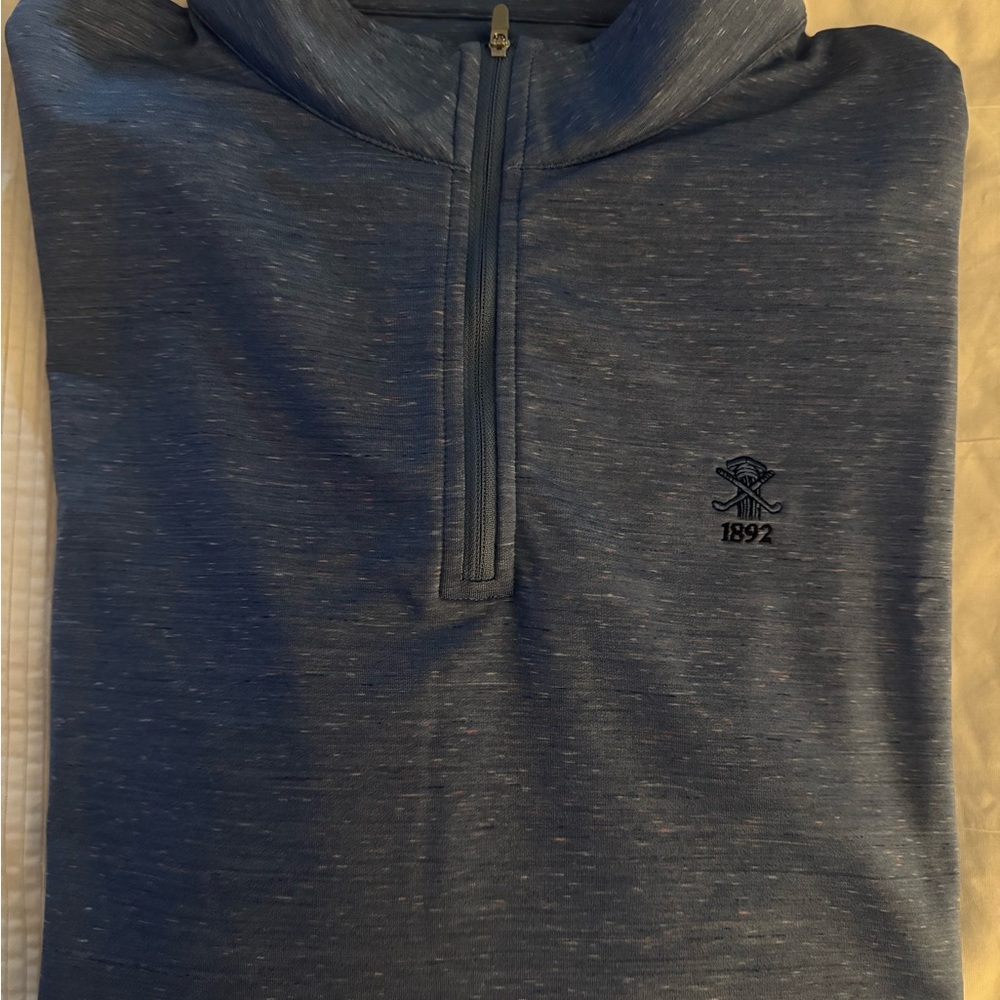 Peter Millar Blue Quarter-Zip Pullover - COUNTRY CLUB of FARMINGTON 1892